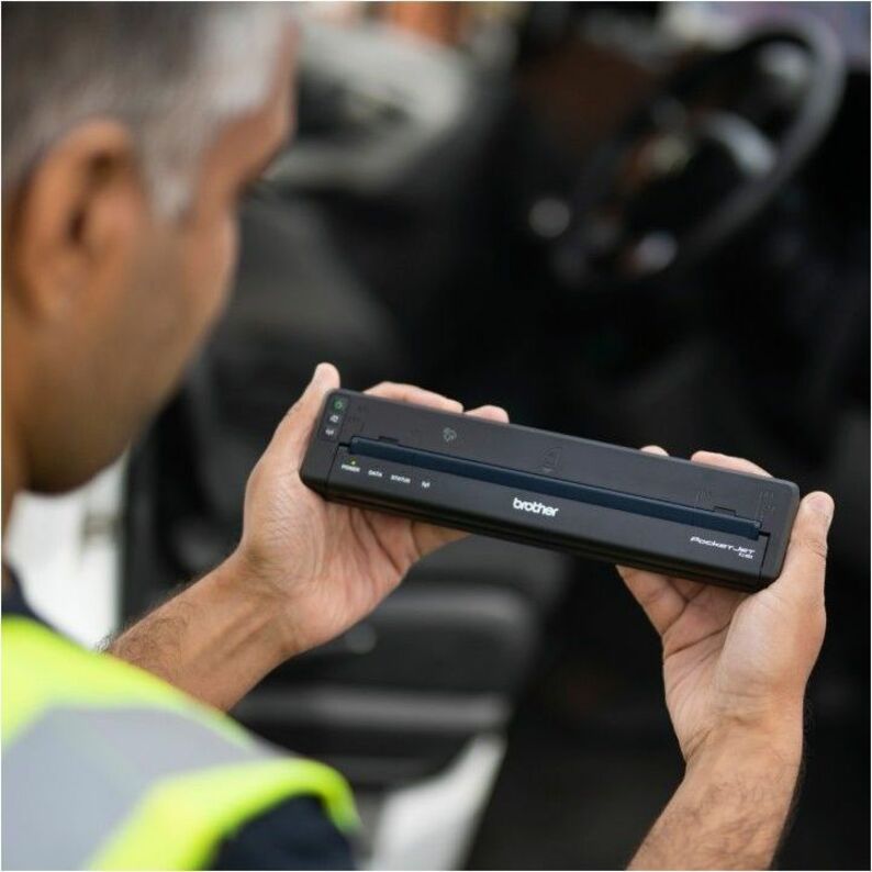 Brother PJ-823 Mobile Direct Thermal Printer - Monochrome - Portable - Label Print - USB - USB Host PJ823-VK