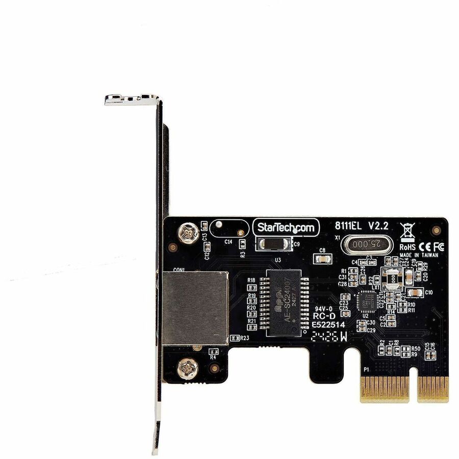 StarTech.com 1-Port Gigabit PCIe Network Adapter Card, Low-Profile 10/100/1000Mbps PCI Express NIC, Realtek RTL8111H, TAA Compliant ST1000SPEX2LT