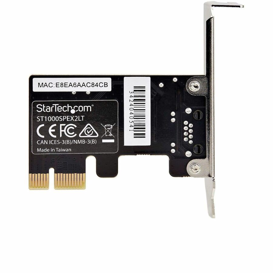 StarTech.com 1-Port Gigabit PCIe Network Adapter Card, Low-Profile 10/100/1000Mbps PCI Express NIC, Realtek RTL8111H, TAA Compliant ST1000SPEX2LT