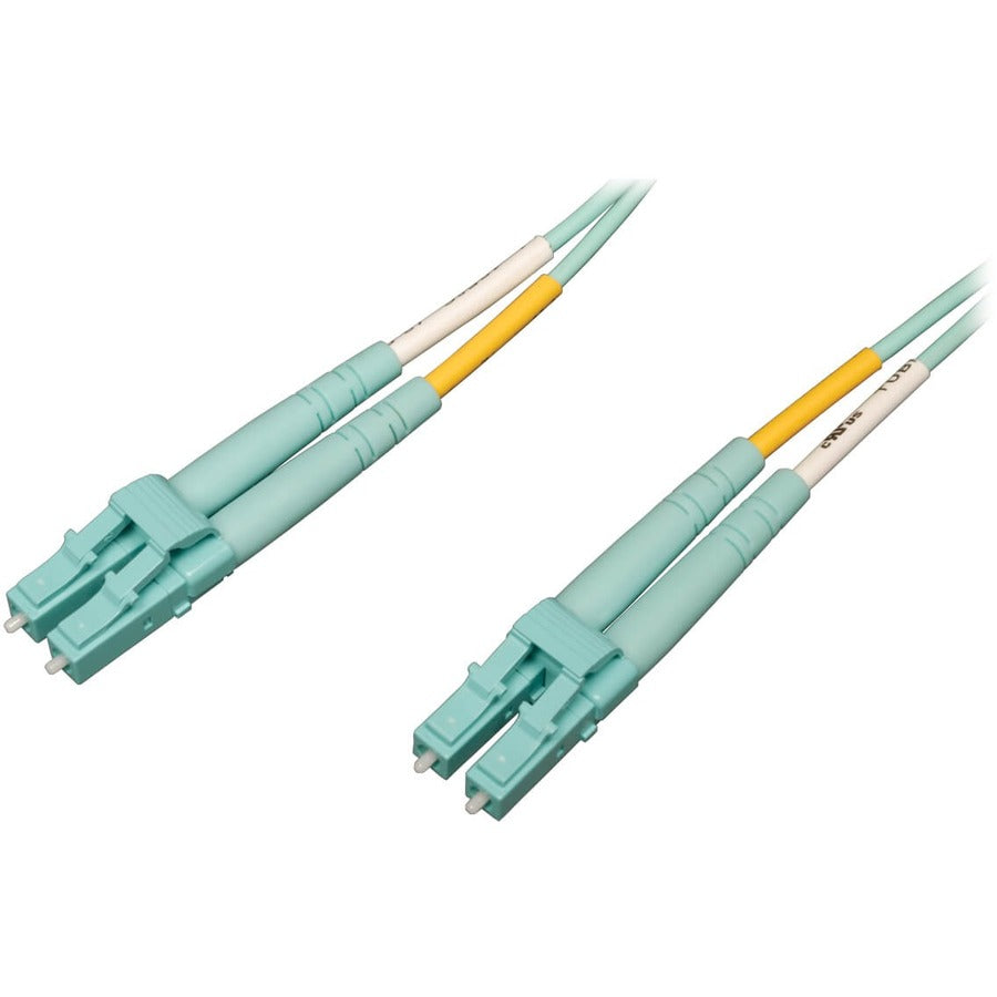 Eaton Tripp Lite Series 10Gb/40Gb/100Gb Duplex Multimode 50/125 OM4 LSZH Fiber Patch Cable (LC/LC), Aqua, 1M (3.3 ft.) N820-01M-OM4