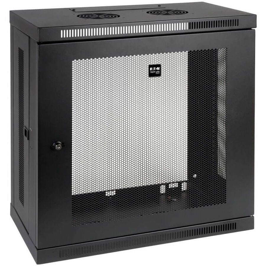 Eaton Tripp Lite Series SmartRack 12U Low-Profile Patch-Depth Wall-Mount Small Rack Enclosure SRW12U13