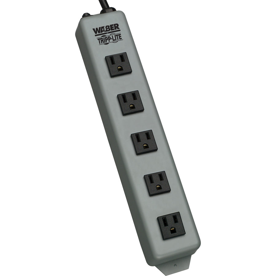 Tripp Lite by Eaton Industrial Power Strip, 5-Outlet, 6 ft. (1.8 m) Cord, Switchless 602