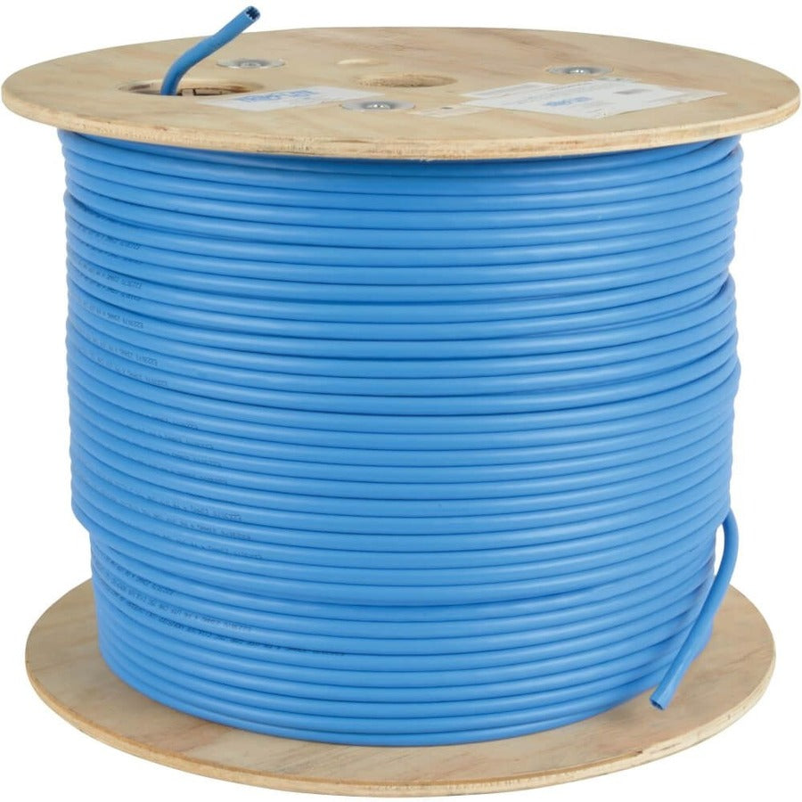 Eaton Tripp Lite Series Cat5e 350 MHz Solid Core (UTP) PVC Bulk Ethernet Cable - Blue, 1000 ft. (304.8 m), TAA N022-01K-BL