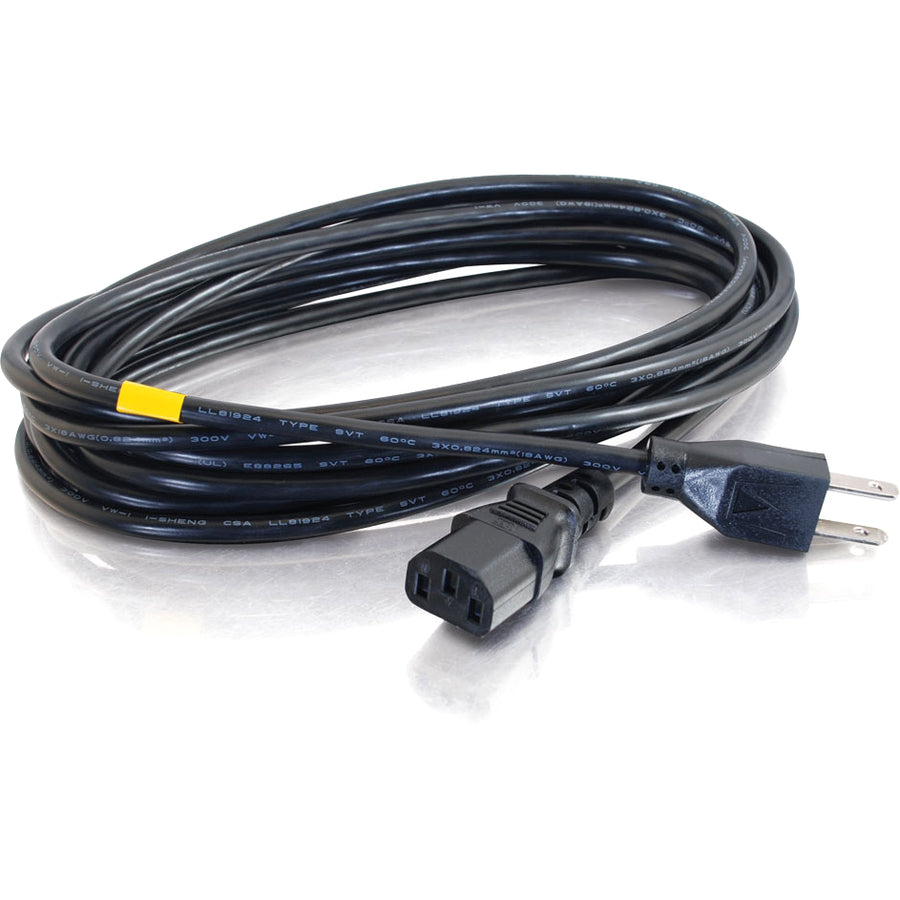 C2G 15ft Power Cord - 18 AWG - NEMA 5-15P to IEC320C13 - Computer Power 09482