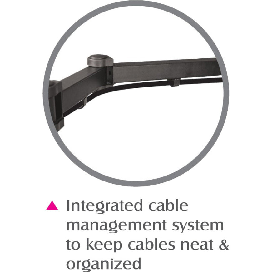 SIIG Articulating Quad Monitor Desk Mount - 13" to 27" CE-MT0S12-S1