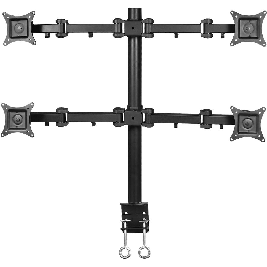 SIIG Articulating Quad Monitor Desk Mount - 13" to 27" CE-MT0S12-S1