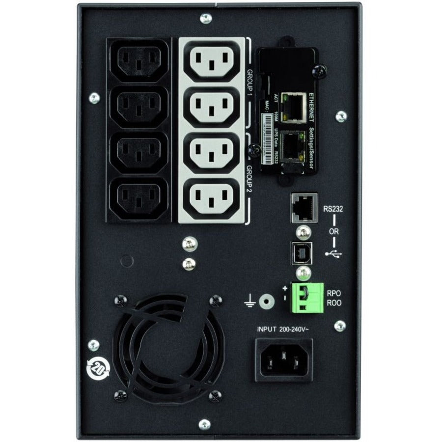 Eaton 5P 1550VA 1100W 230V Line-Interactive UPS, C14 Input, 8 C13 Outlets, True Sine Wave, Cybersecure Network Card Option, Tower - Battery Backup 5P1550G