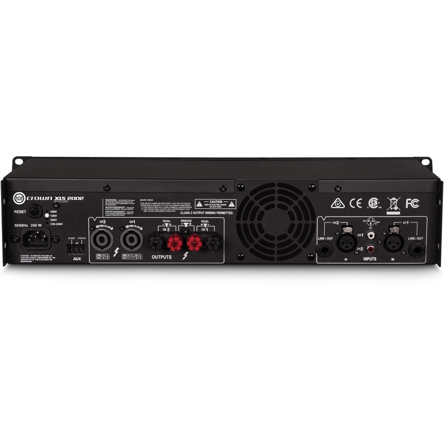 Crown XLS DriveCore 2 XLS 2002 Amplifier - 1300 W RMS - 2 Channel NXLS2002-0-US