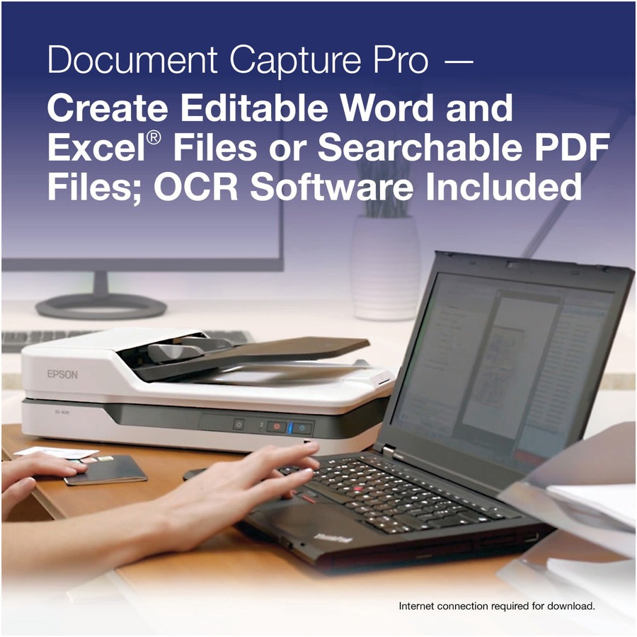 Epson WorkForce DS-1630 Flatbed Scanner - 1200 dpi Optical B11B239201