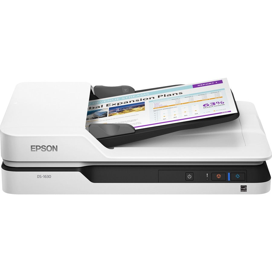 Epson WorkForce DS-1630 Flatbed Scanner - 1200 dpi Optical B11B239201