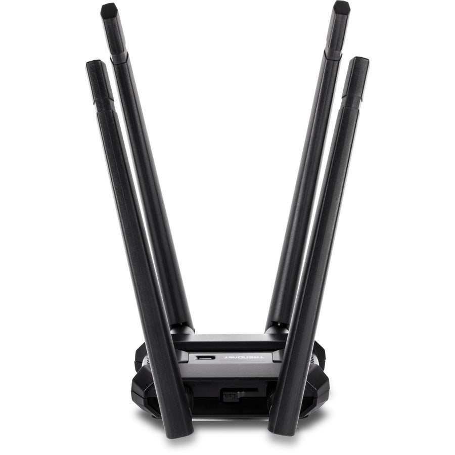 TRENDnet AC1900 High Power Dual Band Wireless USB Adapter, TEW-809UB, Stream 4K HD Video, Windows Compatible, USB 3.0 to USB Type A, Black TEW-809UB