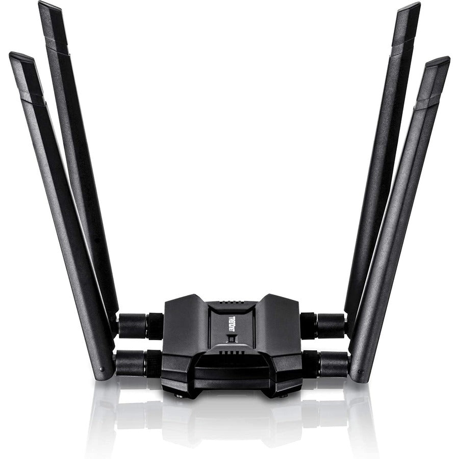 TRENDnet AC1900 High Power Dual Band Wireless USB Adapter, TEW-809UB, Stream 4K HD Video, Windows Compatible, USB 3.0 to USB Type A, Black TEW-809UB