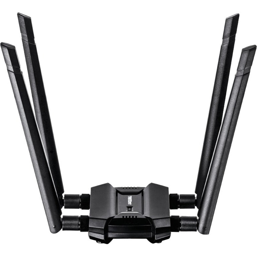 TRENDnet AC1900 High Power Dual Band Wireless USB Adapter, TEW-809UB, Stream 4K HD Video, Windows Compatible, USB 3.0 to USB Type A, Black TEW-809UB