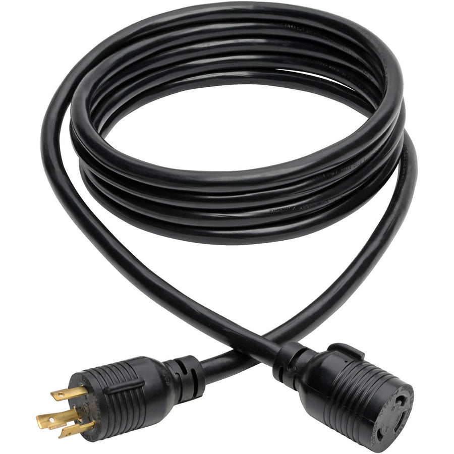 Eaton Tripp Lite Series Power Extension Cord, NEMA L6-30P to NEMA L6-30R - Heavy-Duty, 30A, 250V, 10 AWG, 14 ft. (4.27 m), Black P041-014