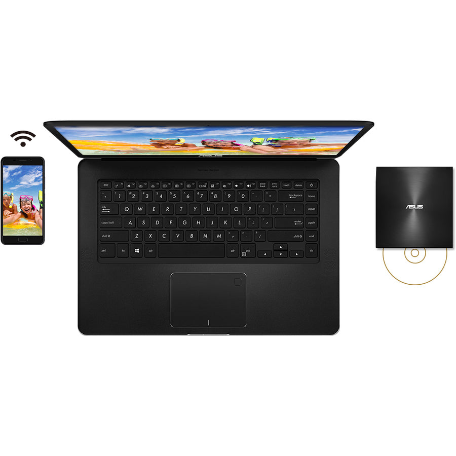 Asus ZenDrive SDRW-08U9M-U DVD-Writer - External - Black SDRW-08U9M-U/BLK/G/AS/P2G