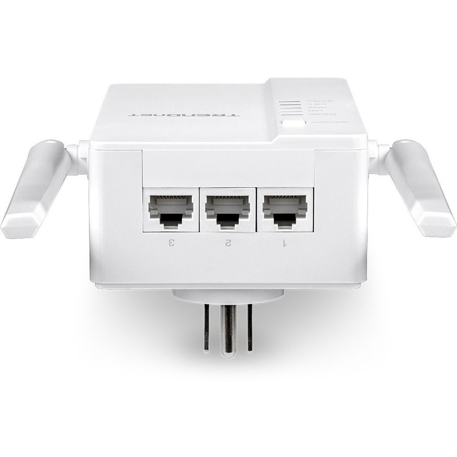 TRENDnet Wi-Fi Everywhere Powerline 1200 AV2 Dual-Band AC1200 Wireless Access Point Kit, Includes 1 x TPL-430AP And 1 x TPL-423E, 3 x Gigabit Ports, Easy Installation, White, TPL-430APK TPL-430APK