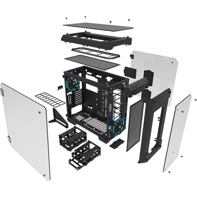 Thermaltake View 71 Tempered Glass RGB Edition Full Tower Chassis CA-1I7-00F1WN-01