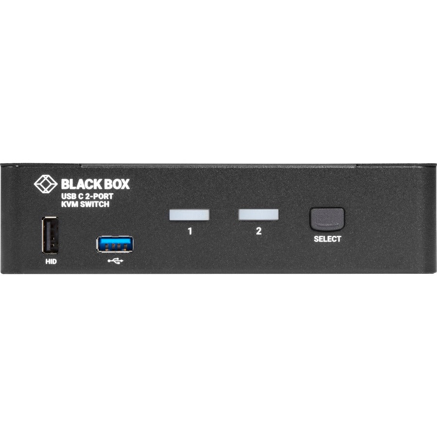 Black Box USB-C 4K KVM Switch, 2-Port KVMC4K-2P