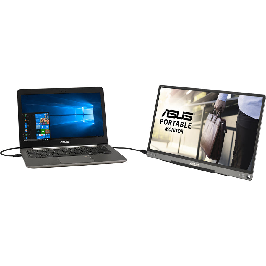 Asus ZenScreen MB16ACE 16" Class Full HD LCD Monitor - 16:9 - Dark Gray MB16ACE