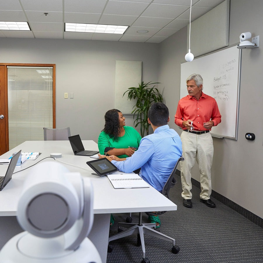 Vaddio EasyIP CeilingMIC Conference Microphone - For Video Conferencing - White 999-85810-000