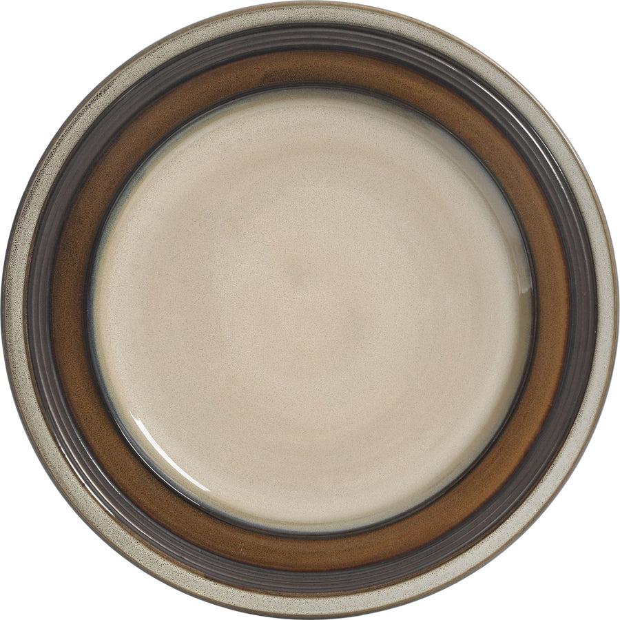 Gibson Elite Everston 12 Piece Dinnerware Set, Brown 116868.12r