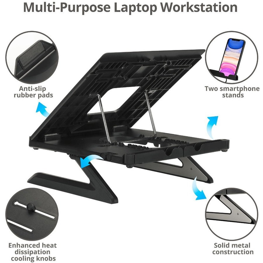 SIIG Adjustable Riser Stand Holder for Laptop up to 17" CE-MT3911-S1