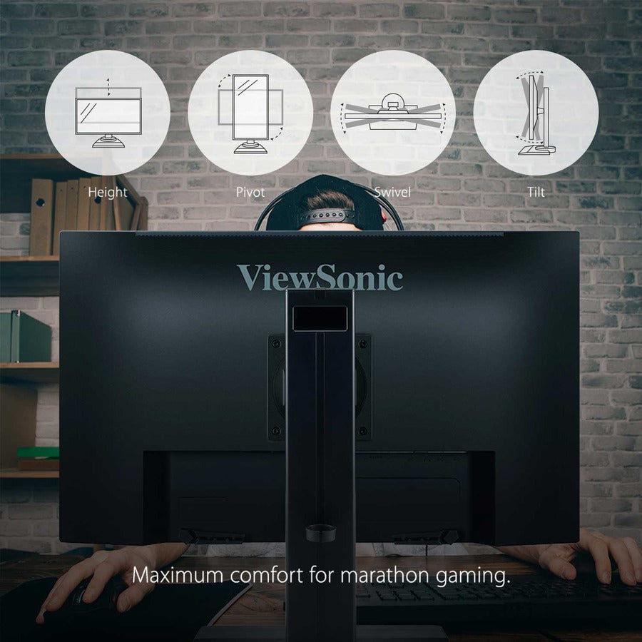 ViewSonic XG2431 24 Inch 1080p 0.5ms 240Hz Gaming Monitor with FreeSync Premium, Advanced Ergonomics, Eye Care, HDR400 XG2431