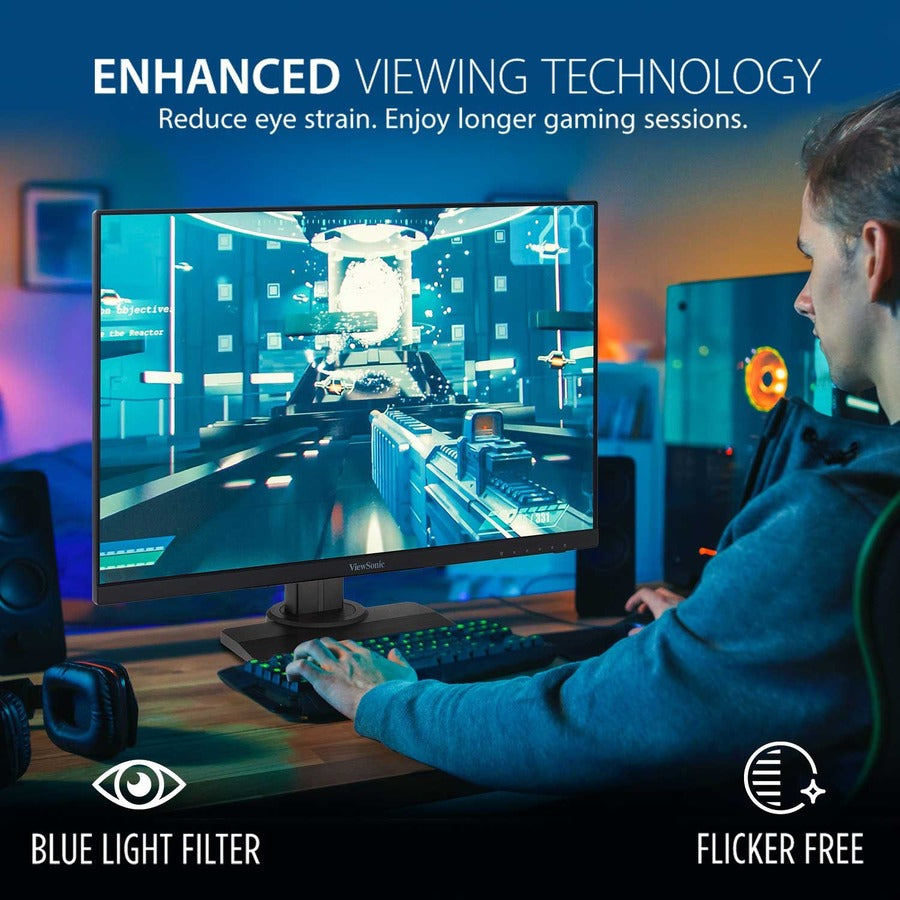 ViewSonic XG2431 24 Inch 1080p 0.5ms 240Hz Gaming Monitor with FreeSync Premium, Advanced Ergonomics, Eye Care, HDR400 XG2431