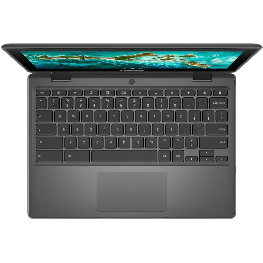 Asus Chromebook Flip CR1 CR1100FKA-YZ142T-S 11.6" Touchscreen Convertible Chromebook - HD - Intel Celeron N5100 - 4 GB - 32 GB Flash Memory - Dark Gray CR1100FKA-YZ142T-S