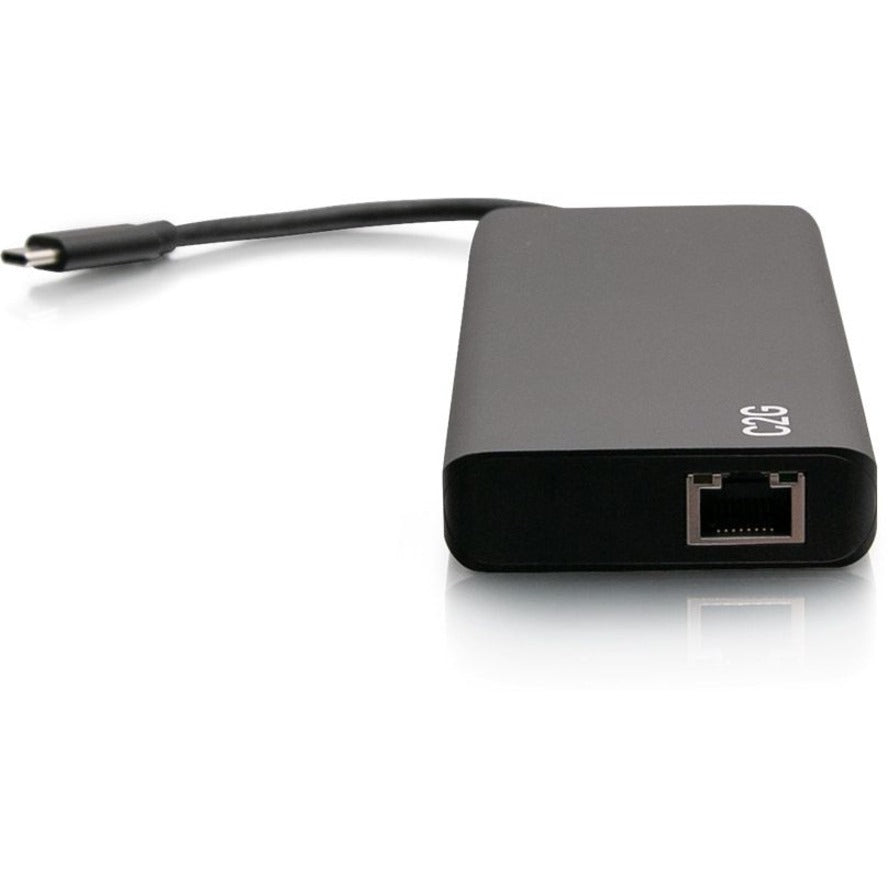 C2G USB C Docking Station - Dual Monitor Docking Station with 4K HDMI, USB, Ethernet, and AUX - Power Delivery up to 60W C2G54488
