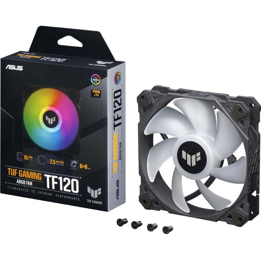 TUF Gaming TF120 ARGB Fan - Single Pack - 1 Pack TUFGAMINGTF120ARGBCFan
