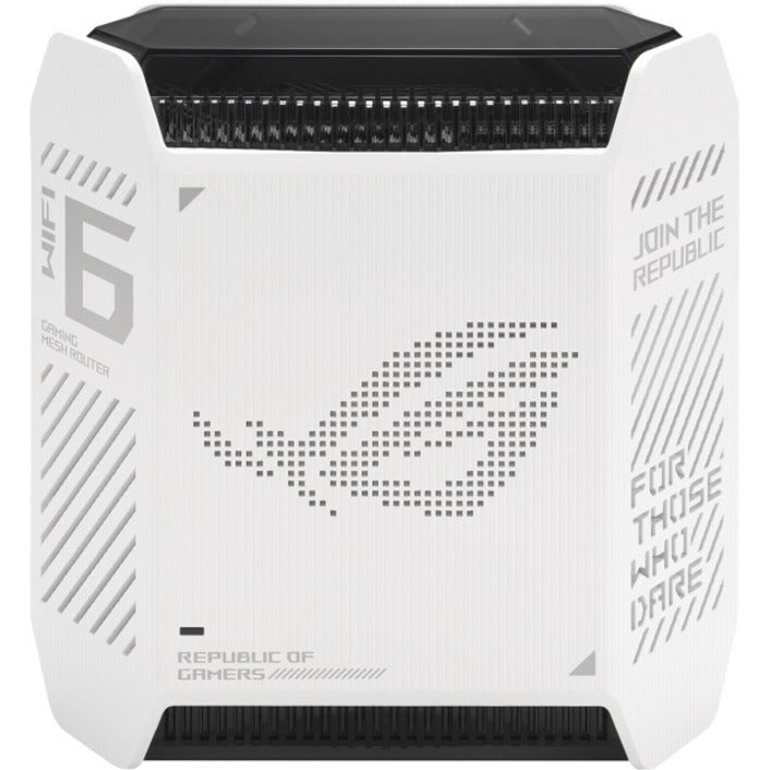 Asus ROG Rapture GT6 Wi-Fi 6 IEEE 802.11ax Ethernet Wireless Router ROGRaptureGT6MoonlightWht