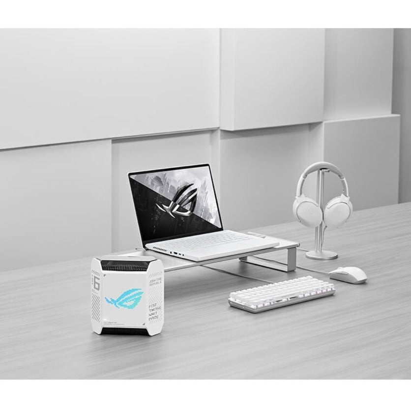 Asus ROG Rapture GT6 Wi-Fi 6 IEEE 802.11ax Ethernet Wireless Router ROGRaptureGT6MoonlightWht