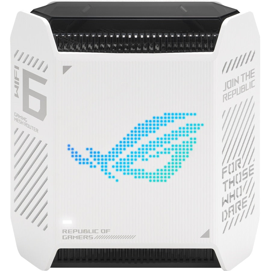 Asus ROG Rapture GT6 Wi-Fi 6 IEEE 802.11ax Ethernet Wireless Router ROGRaptureGT6MoonlightWht