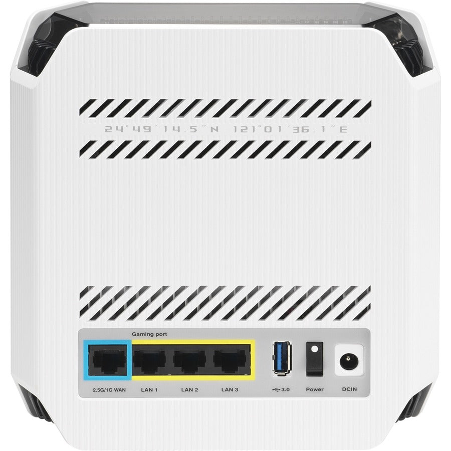Asus ROG Rapture GT6 Wi-Fi 6 IEEE 802.11ax Ethernet Wireless Router ROGRaptureGT6MoonlightWht