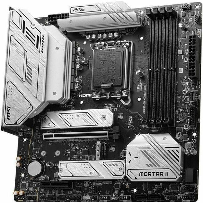 MSI MAG B760M MORTAR WIFI II Desktop Motherboard - Intel B760 Chipset - Socket LGA-1700 - Micro ATX B760MMORWIFI2