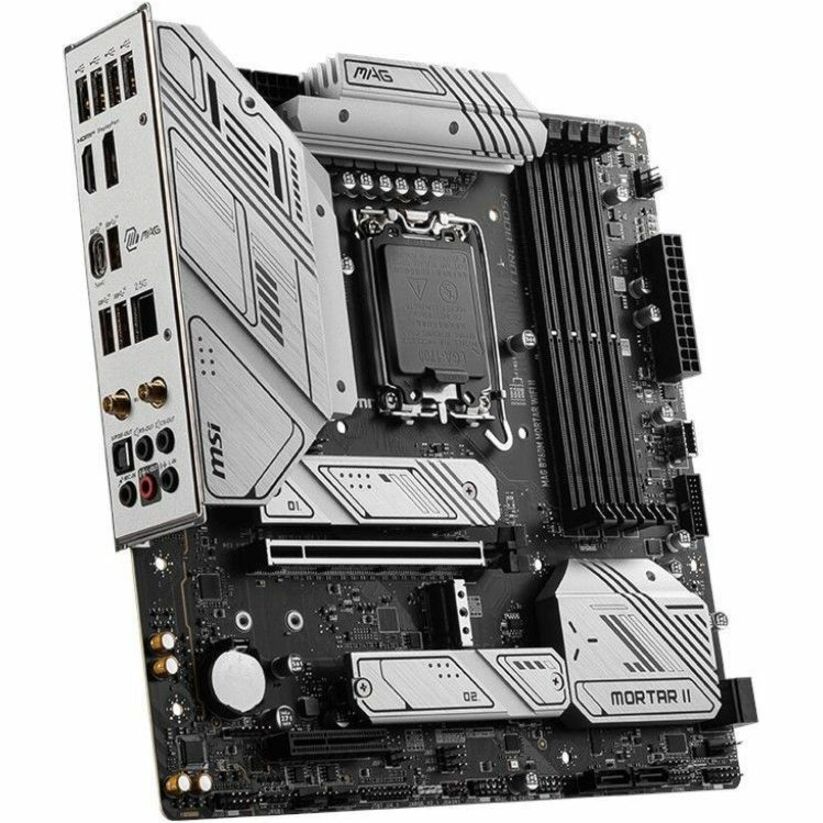 MSI MAG B760M MORTAR WIFI II Desktop Motherboard - Intel B760 Chipset - Socket LGA-1700 - Micro ATX B760MMORWIFI2