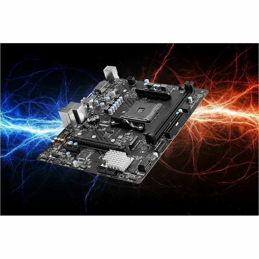 MSI B450M-A PRO MAX II Gaming Desktop Motherboard - AMD B450 Chipset - Socket AM4 - Micro ATX B450MAPROMAXII