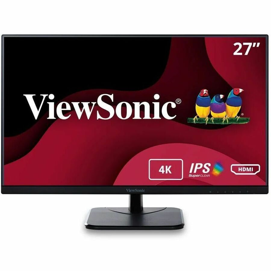 ViewSonic VA2756-4K-MHD - 27" 4K UHD IPS Monitor with 60Hz, HDMI, DisplayPort, Eye Care - 400 cd/m² VA2756-4K-MHD