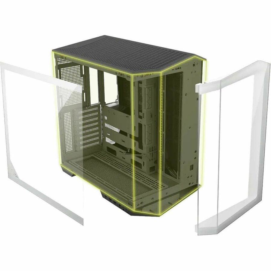 MSI MAG PANO 100L PZ Gaming Computer Case PANO100LPZWHT