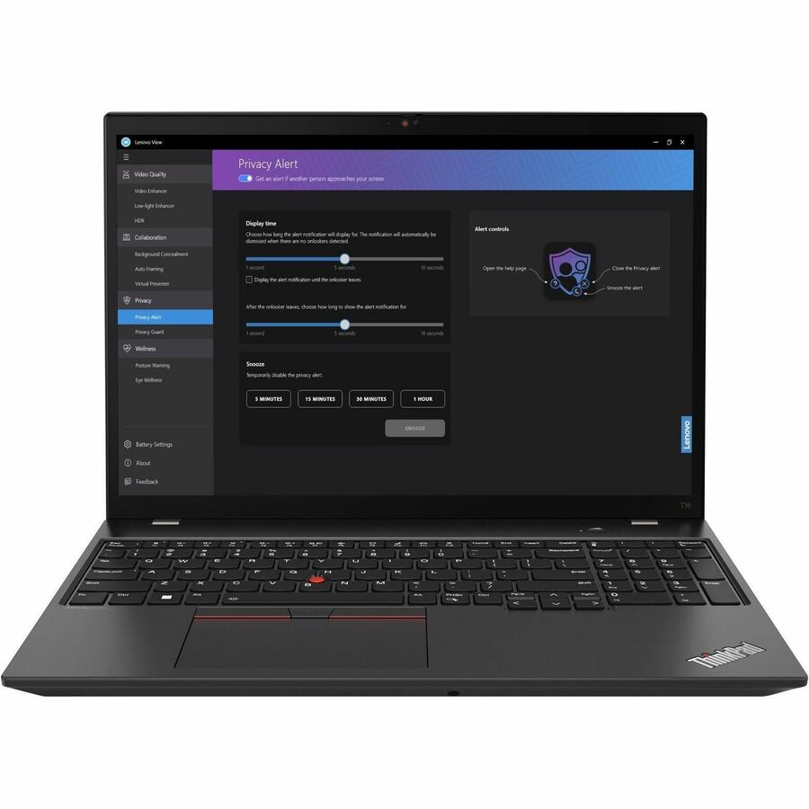 Lenovo ThinkPad T16 Gen 2 21K7005FUS 16" Notebook - WUXGA - AMD Ryzen 5 PRO 7545U - 16 GB - 256 GB SSD - English Keyboard - Thunder Black 21K7005FUS