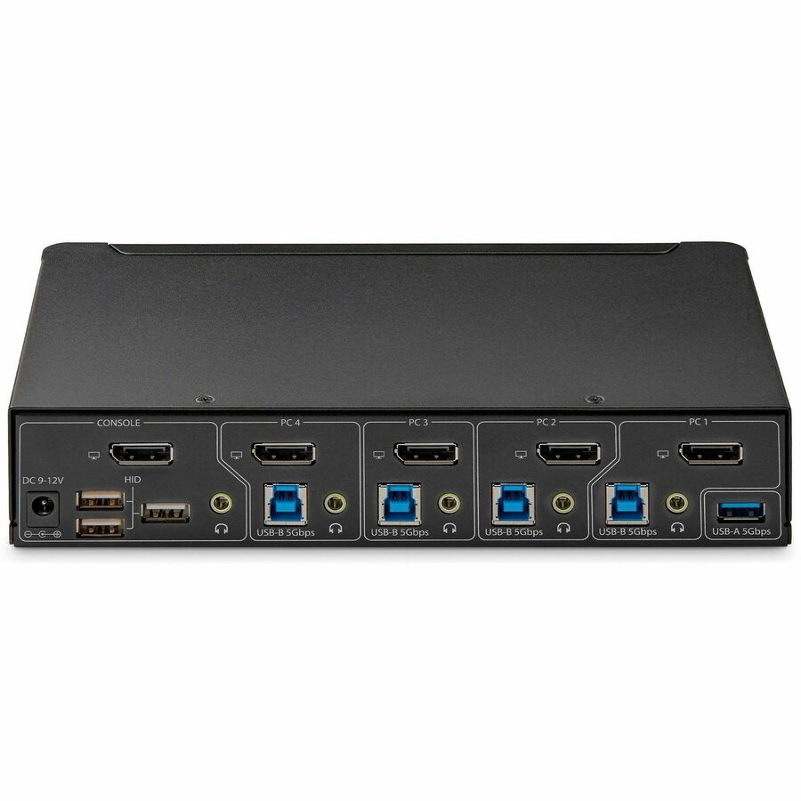 StarTech.com 4-Port DisplayPort KVM Switch, Single 4K 60Hz Monitor, 6x USB Ports, Hotkey & Push-Button Switching, TAA Compliant P4AD122-KVM-SWITCH
