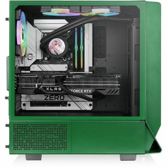 Thermaltake Ceres 350 MX Racing Green Mid Tower Chassis CA-1Z3-00MCWN-00