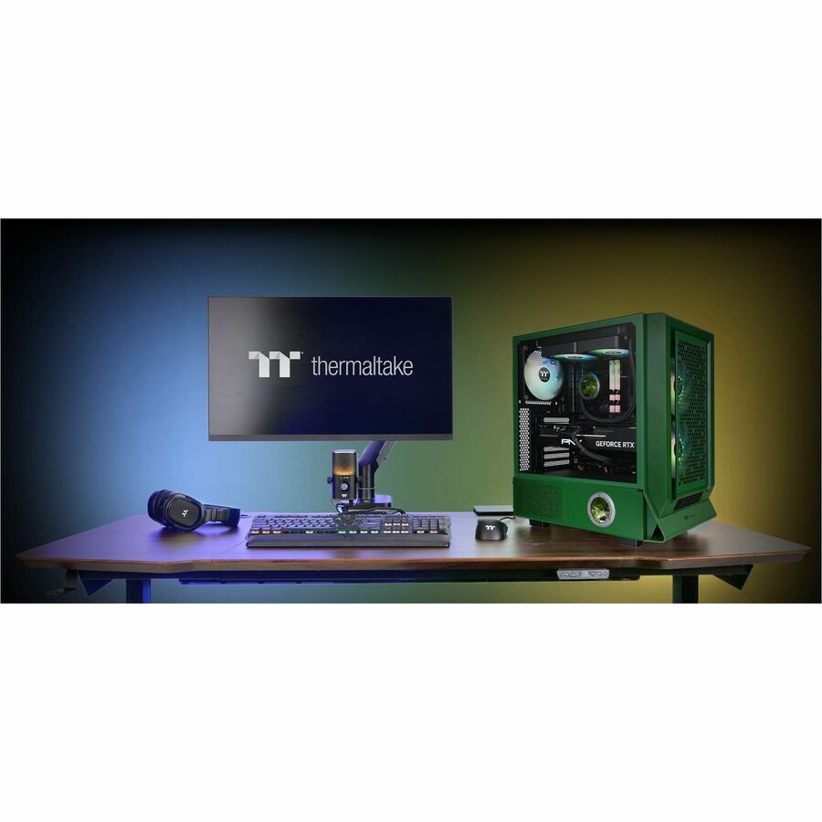 Thermaltake Ceres 350 MX Racing Green Mid Tower Chassis CA-1Z3-00MCWN-00