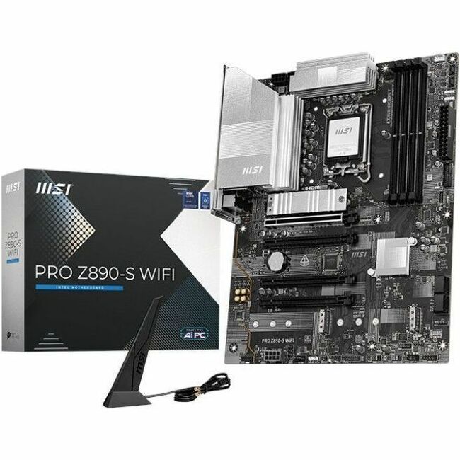 MSI PRO Z890-S WIFI ATX MOTHERBOARD LGA 1851 for Intel Core Ultra CPU Z890SWIFI