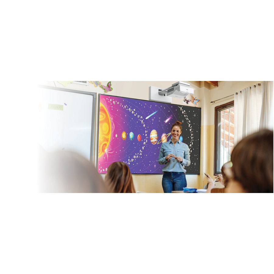 Epson PowerLite 760W Ultra Short Throw 3LCD Projector - 16:10 - Wall Mountable, Tabletop V11HA81020