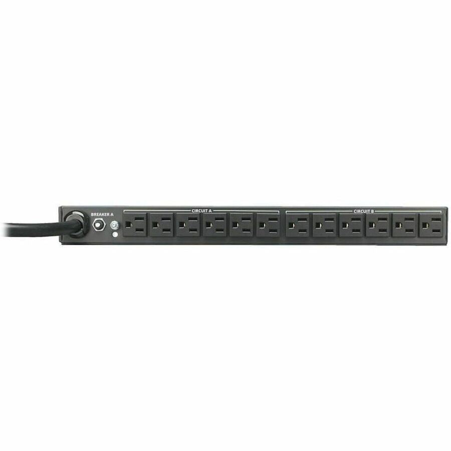 Eaton Tripp Lite Series 2.9kW Single-Phase 120V Basic PDU, 24 NEMA 5-15R Outlets, NEMA L5-30P Input, 15 ft. (4.57 m) Cord, 1U Rack-Mount PDU2430