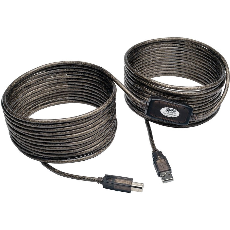 Tripp Lite by Eaton USB 2.0 A to B Active Repeater Cable (M/M), 36 ft. (10.97 m) U042-036