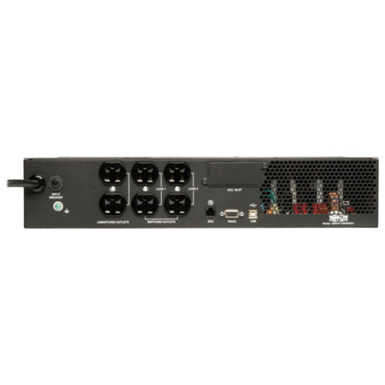 Tripp Lite by Eaton TAA SmartPro 120V 1kVA 800W Line-Interactive Sine Wave UPS, 2U Rack/Tower, Network Card Options, LCD, USB, 6 Outlets SM1000RM2UTAA