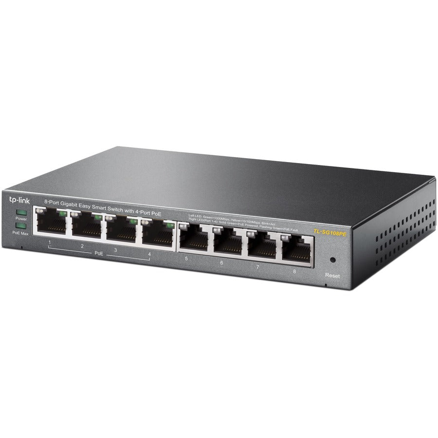 TP-Link TL-SG108PE - 8-Port Gigabit Easy Smart Switch with 4-Port PoE TL-SG108PE